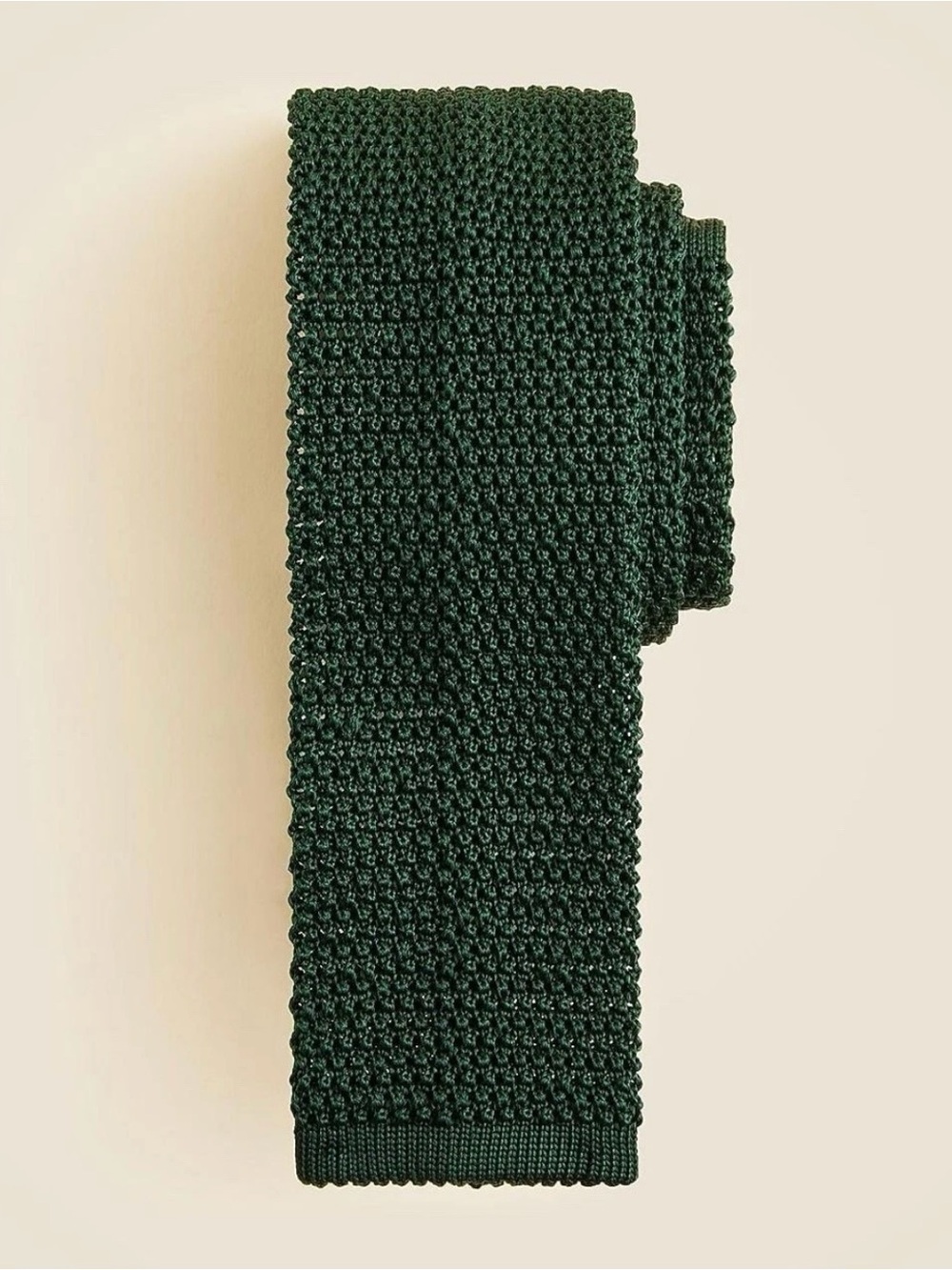 J. CREW Hand-finished Italian silk knit tie in Cypress Green NWD $98 C1724